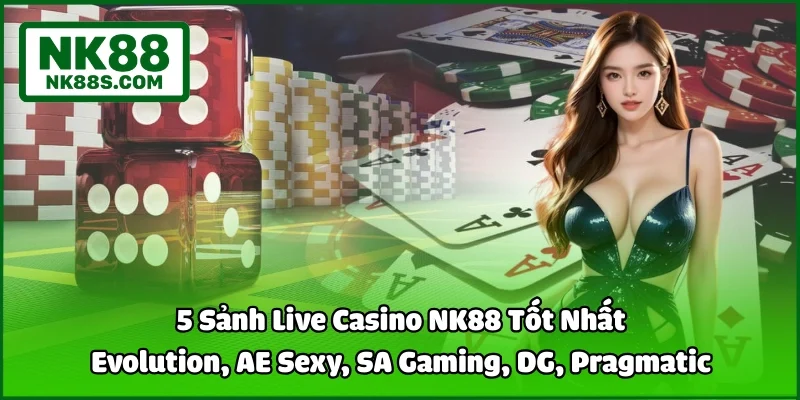 5 Sảnh Live Casino NK88 Tốt Nhất | Evolution, AE Sexy, SA Gaming, DG, Pragmatic